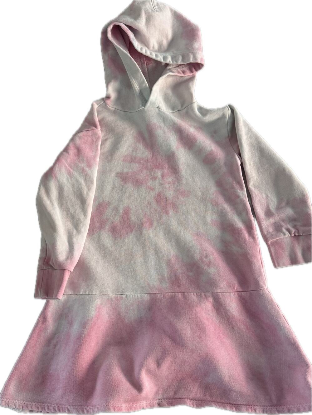 Crewcuts Pink Tie Dye Hoodie Sweatshirt Dress Girls Size 5